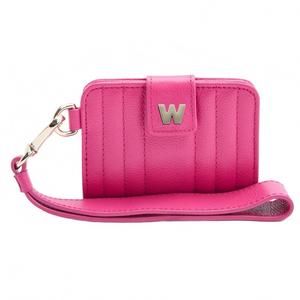 NEW WOLF 1834 women's mimi credit card holder with wristlet in pink